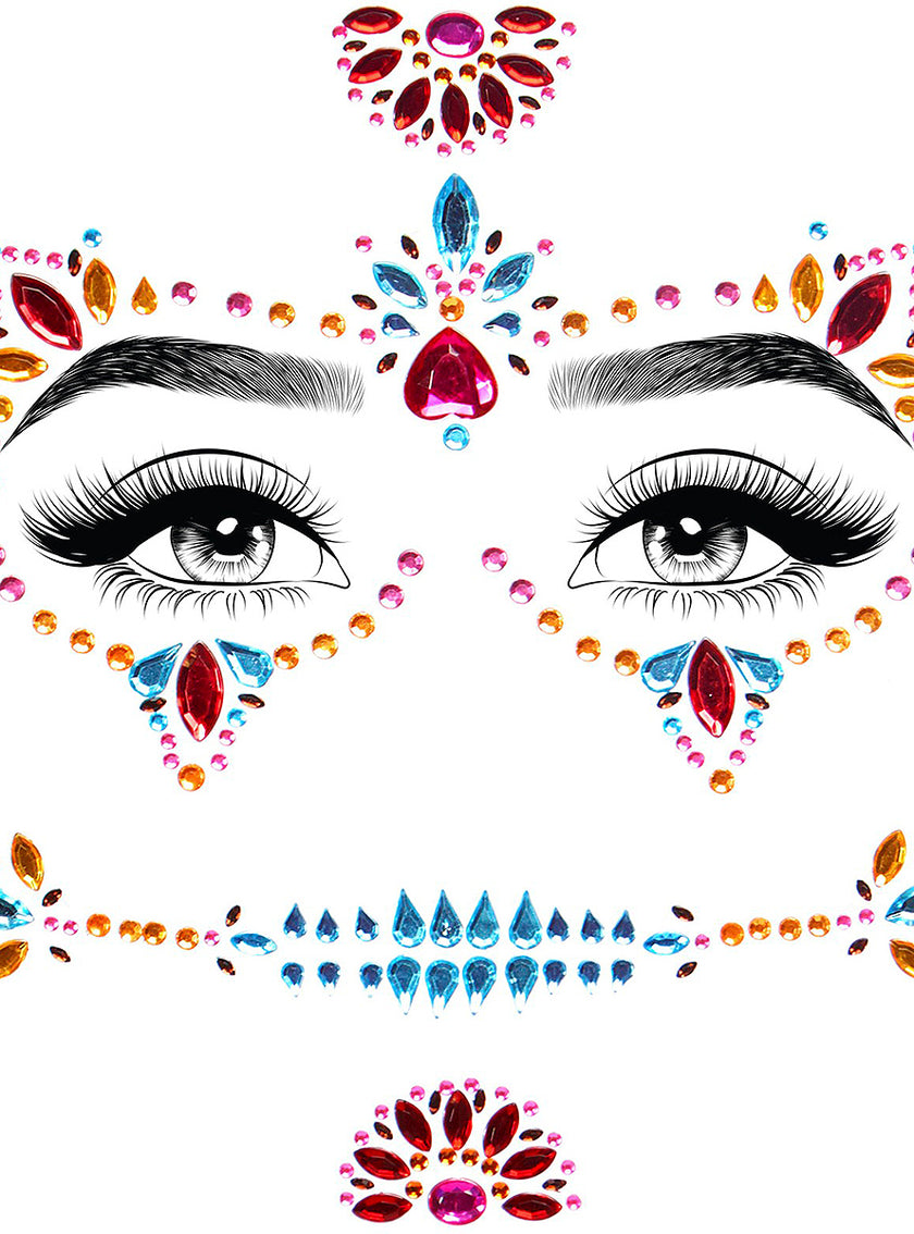 Bijoux de visage Catrina Jour des Morts