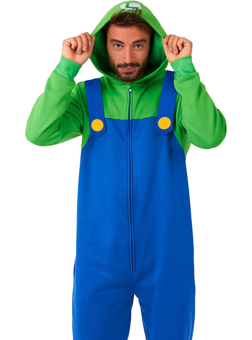 Déguisement Luigi Onesie adulte - Super Mario Bros