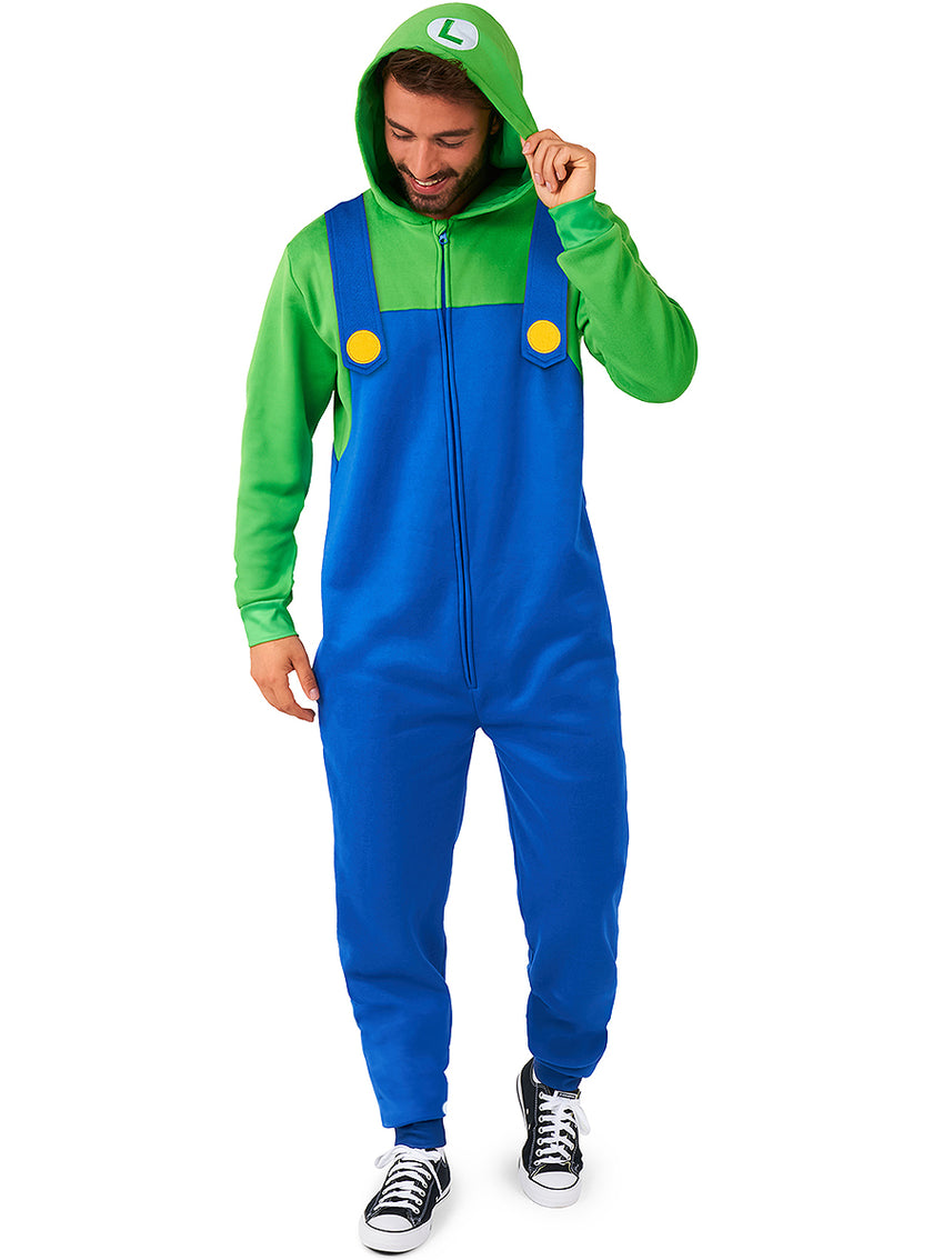 Déguisement Luigi Onesie adulte - Super Mario Bros