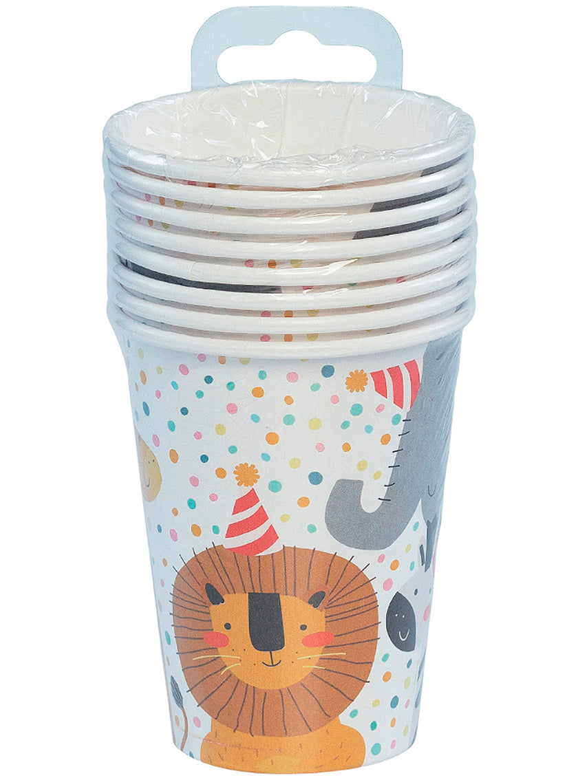 8 gobelets animaux - Safari