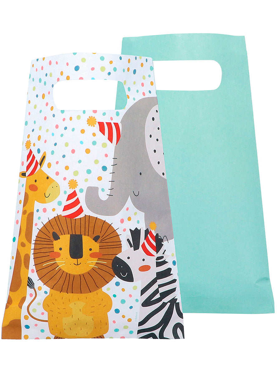 10 sachets à bonbons animaux - Safari