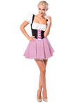 Dirndl Oktoberfest rose femme