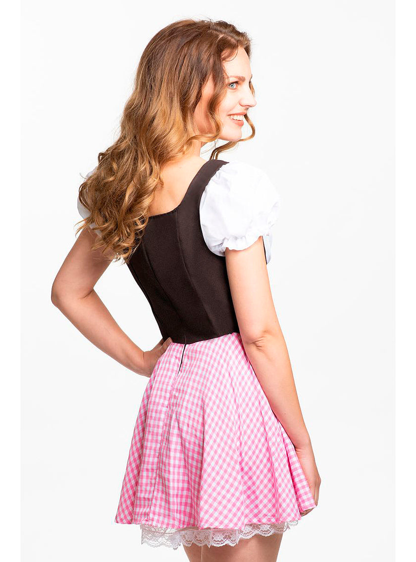 Dirndl Oktoberfest rose femme