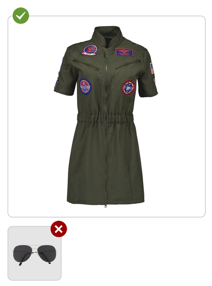 Déguisement aviatrice Top Gun femme