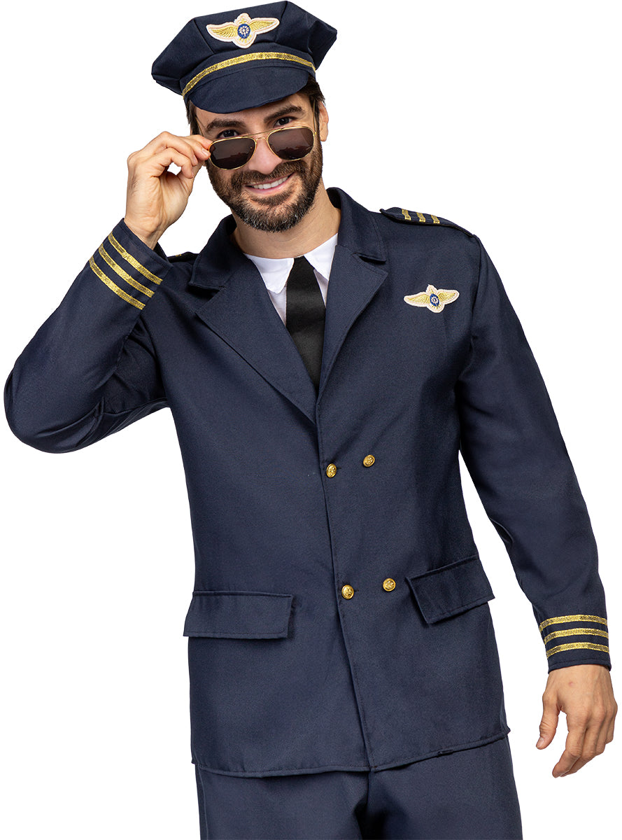 Déguisement pilote d'avion homme grande taille