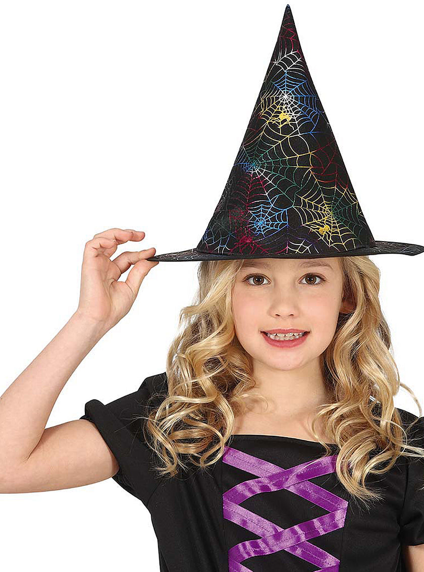 Chapeau de sorcière coloré  fille