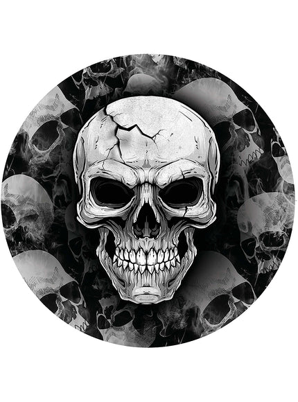 6 assiettes crânes Halloween (23cm)