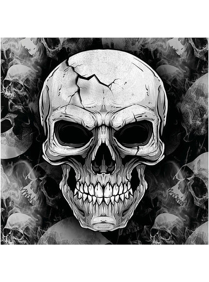 12 serviettes crânes Halloween (33x33cm)