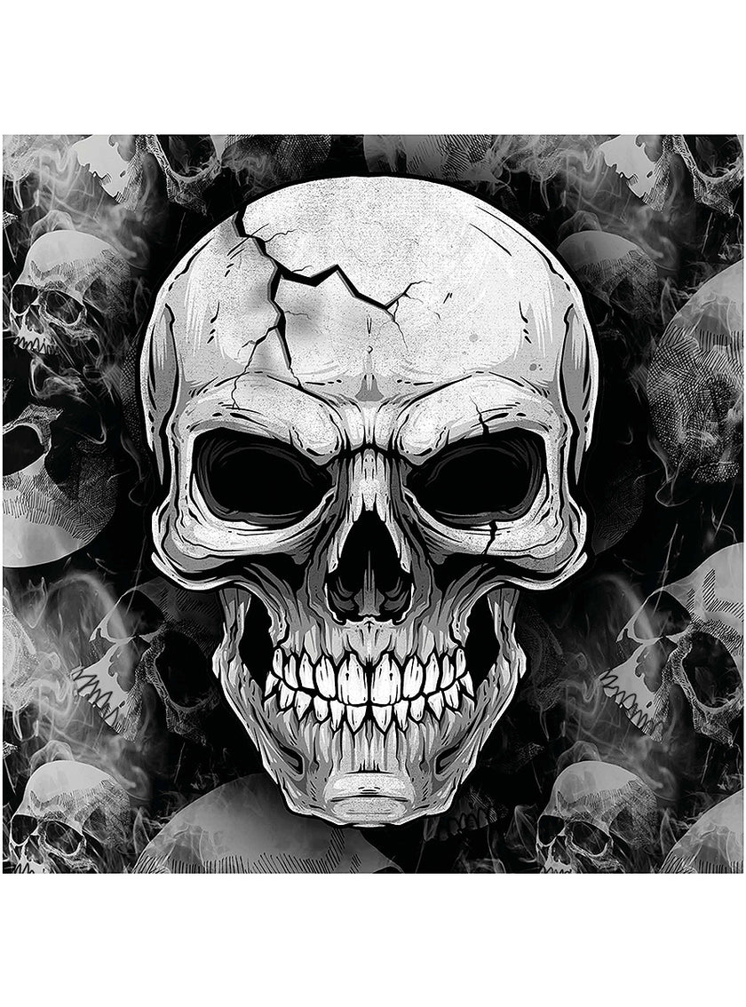 12 serviettes crânes Halloween (33x33cm)