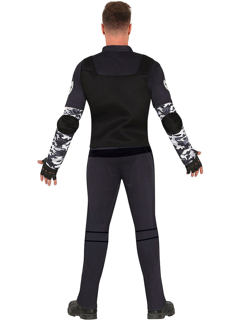 Déguisement policier zombie homme