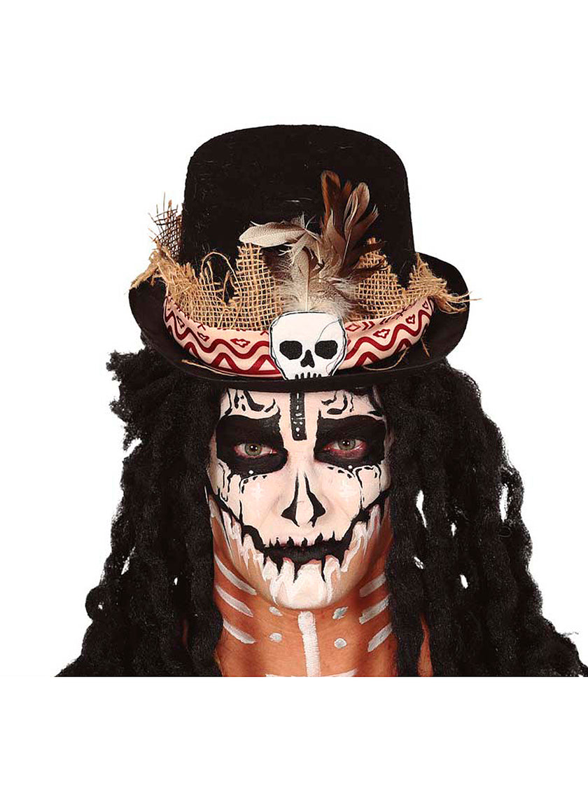 Chapeau de squelette vaudou