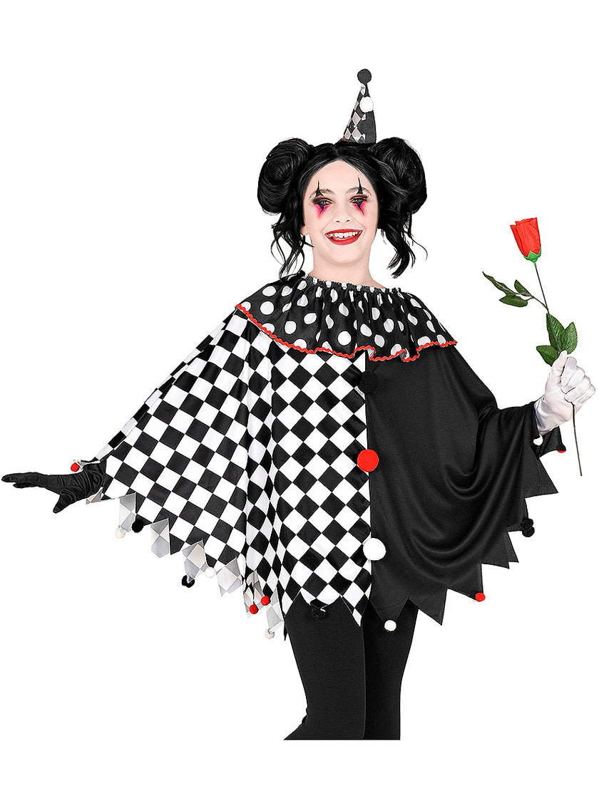 Poncho arlequin fille
