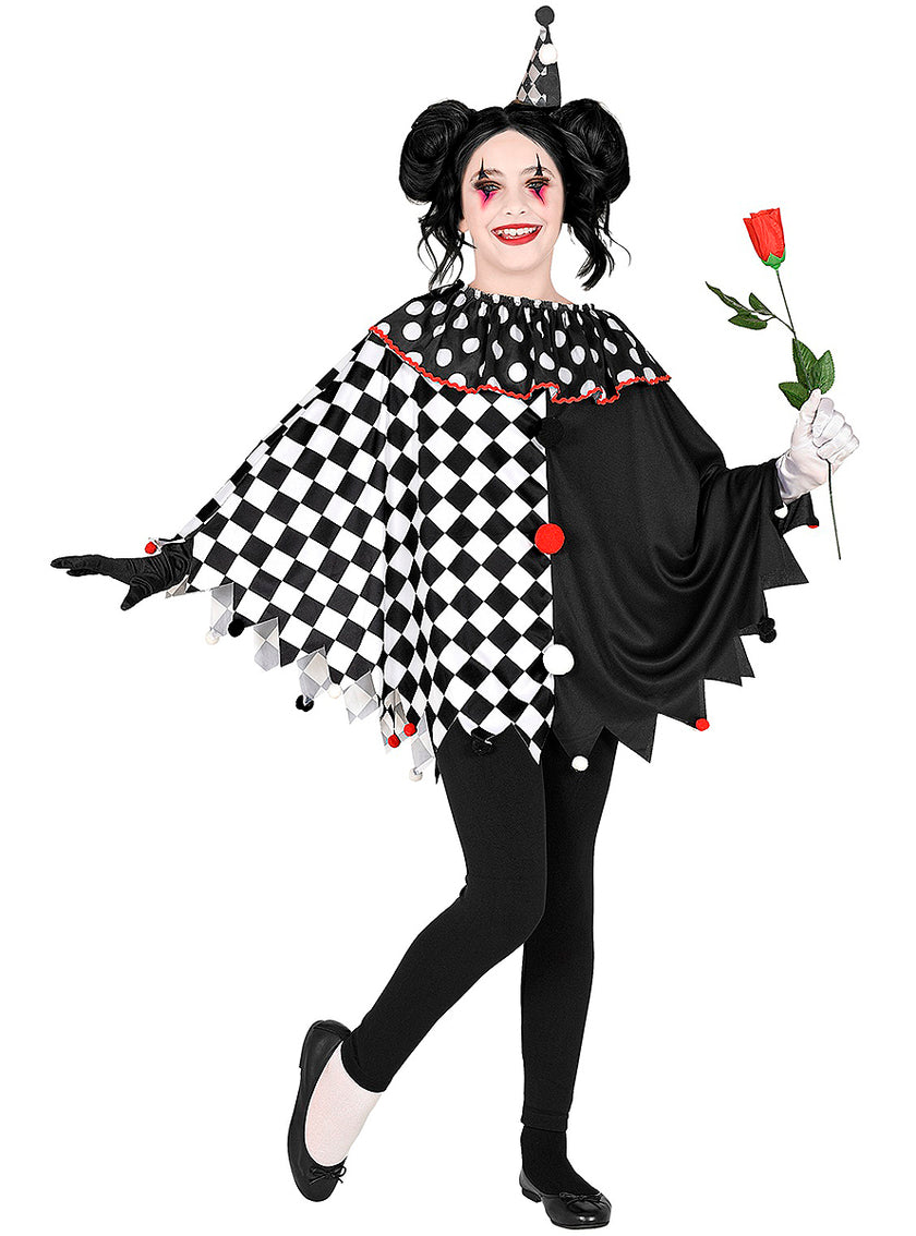 Poncho arlequin fille