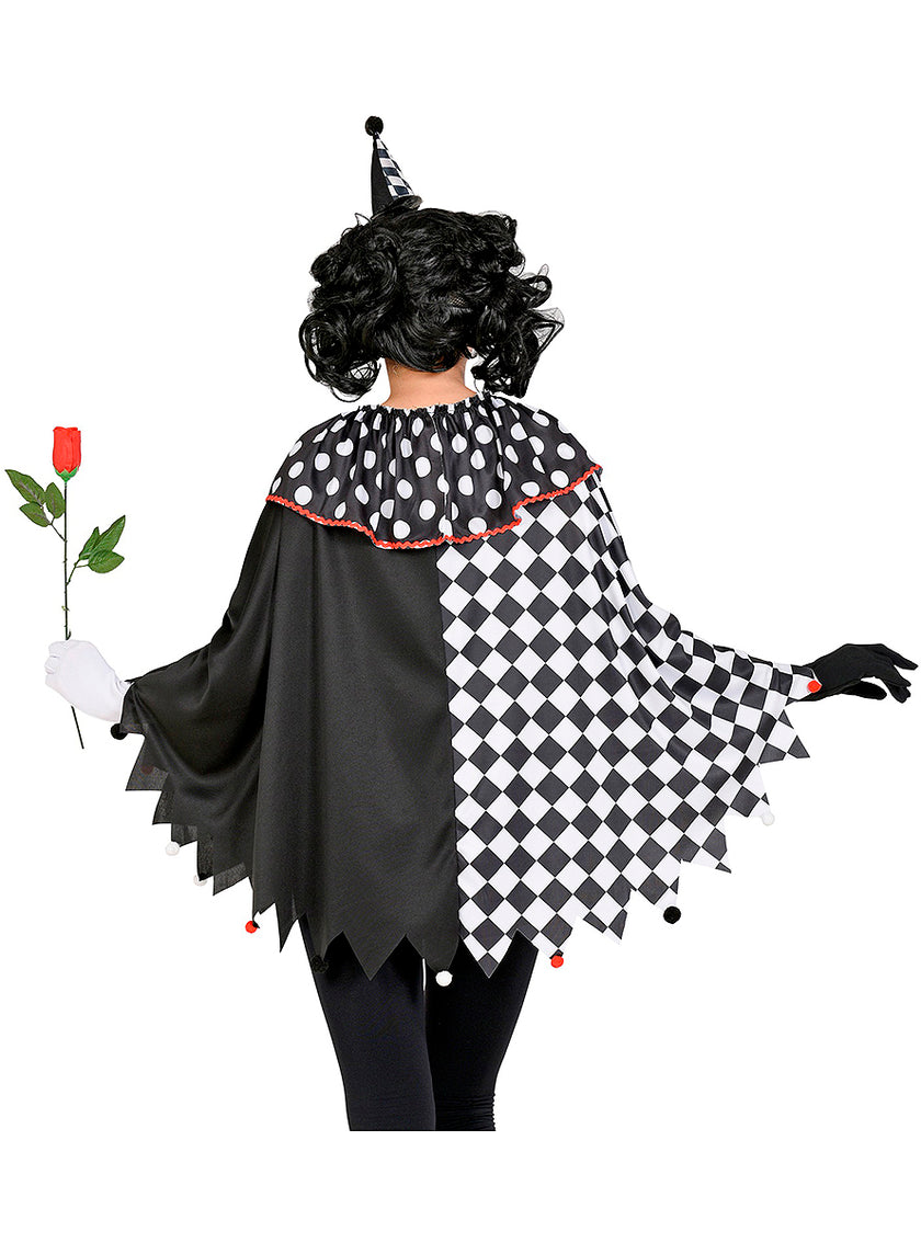 Poncho arlequin femme