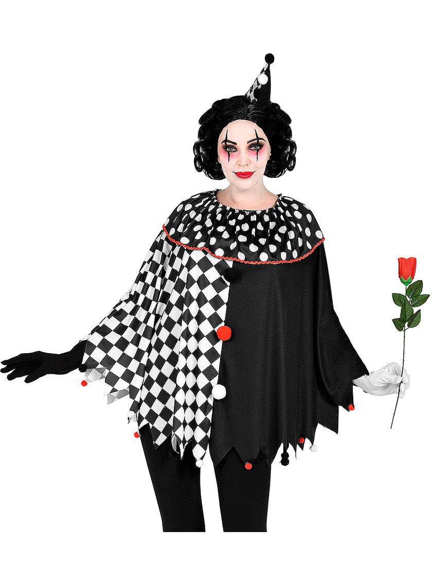 Poncho arlequin femme