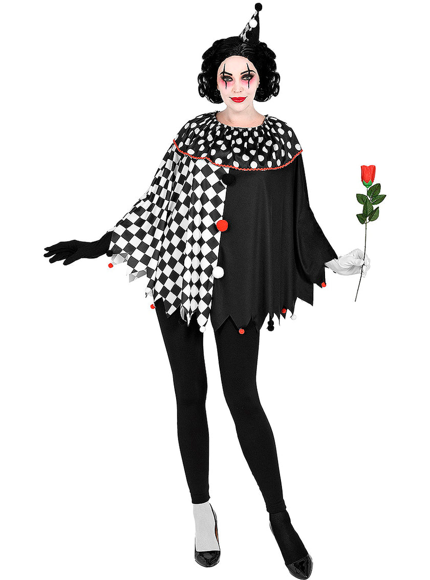 Poncho arlequin femme