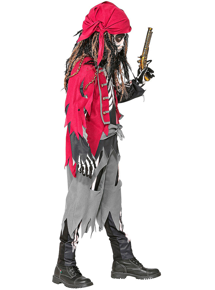 Déguisement squelette pirate garçon