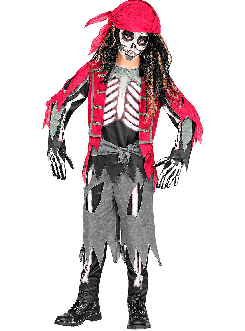 Déguisement squelette pirate garçon