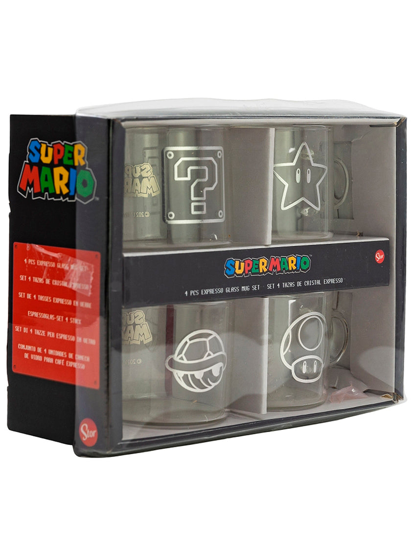 4 mugs Super Mario Bros personnages