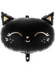 Ballon aluminium chat noir
