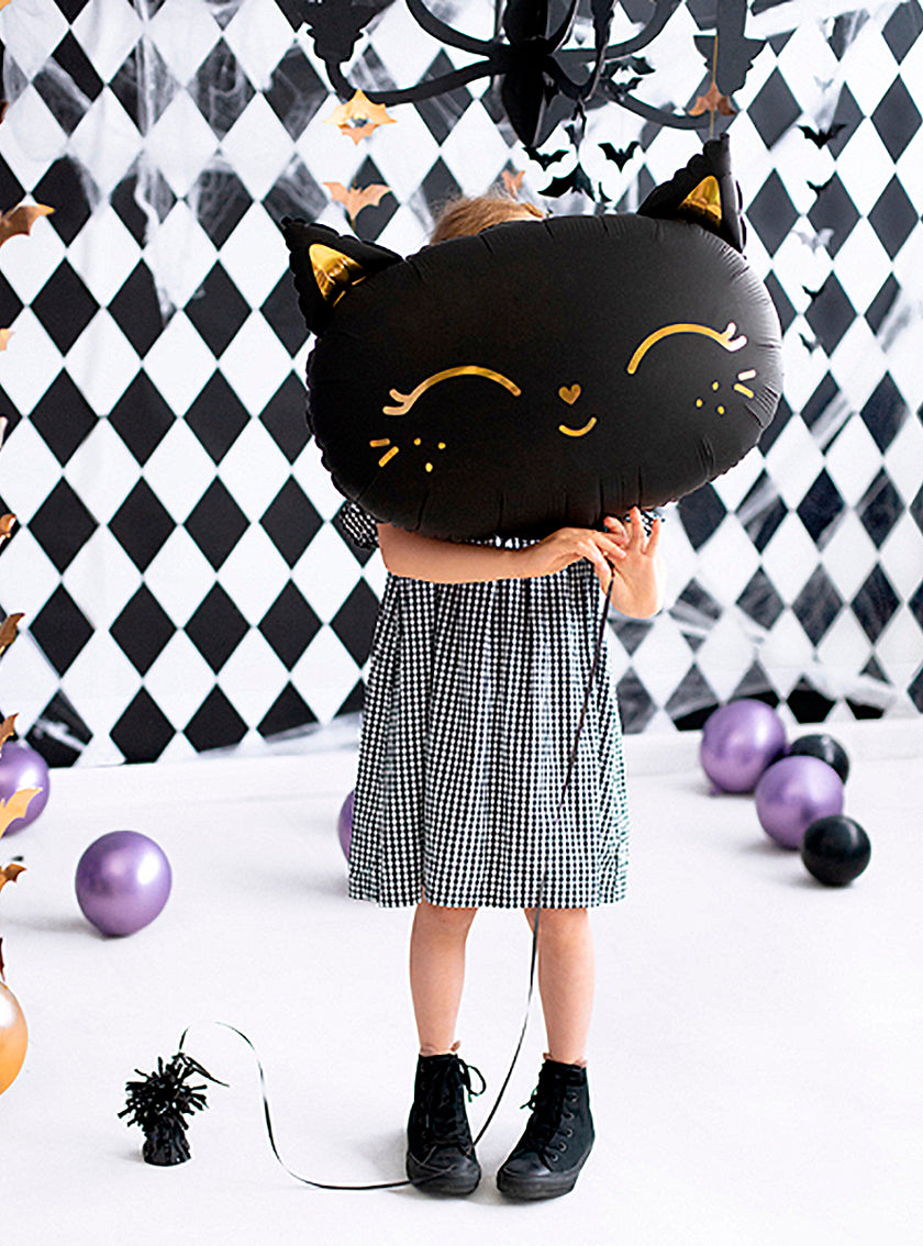 Ballon aluminium chat noir