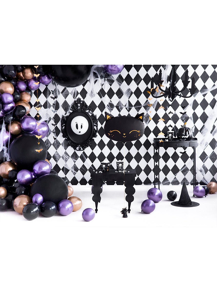 Ballon aluminium chat noir