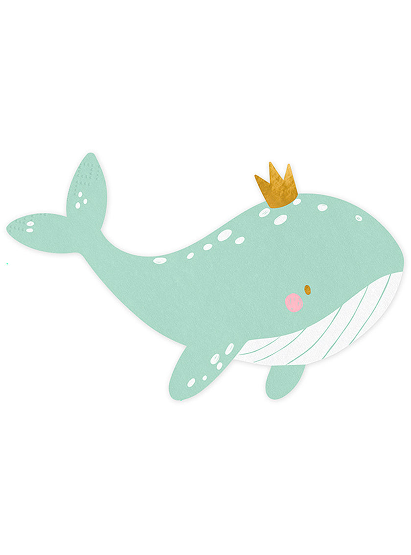 20 serviettes baleine