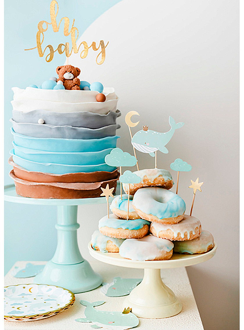 20 serviettes baleine