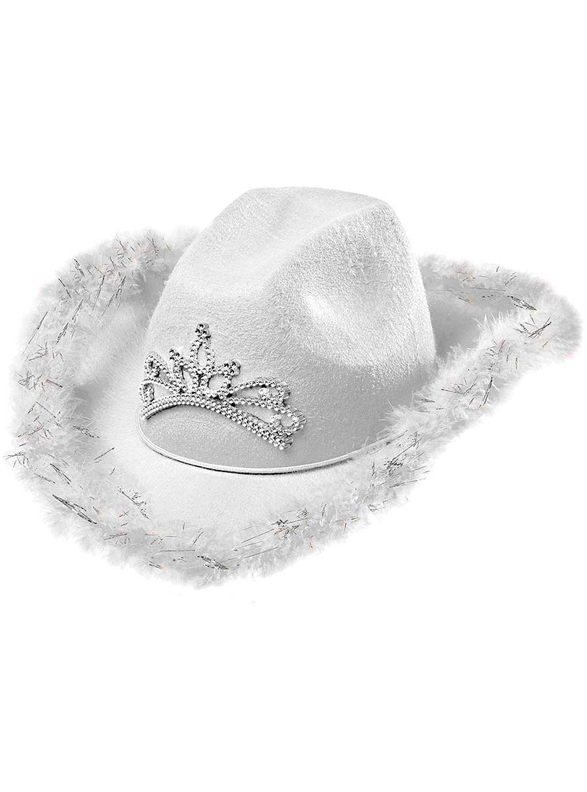 Chapeau cowgirl blanc