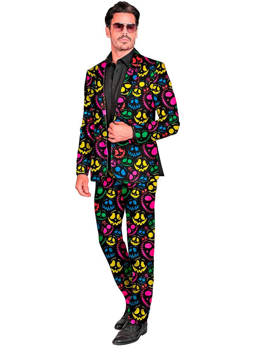 Costume citrouille néon homme