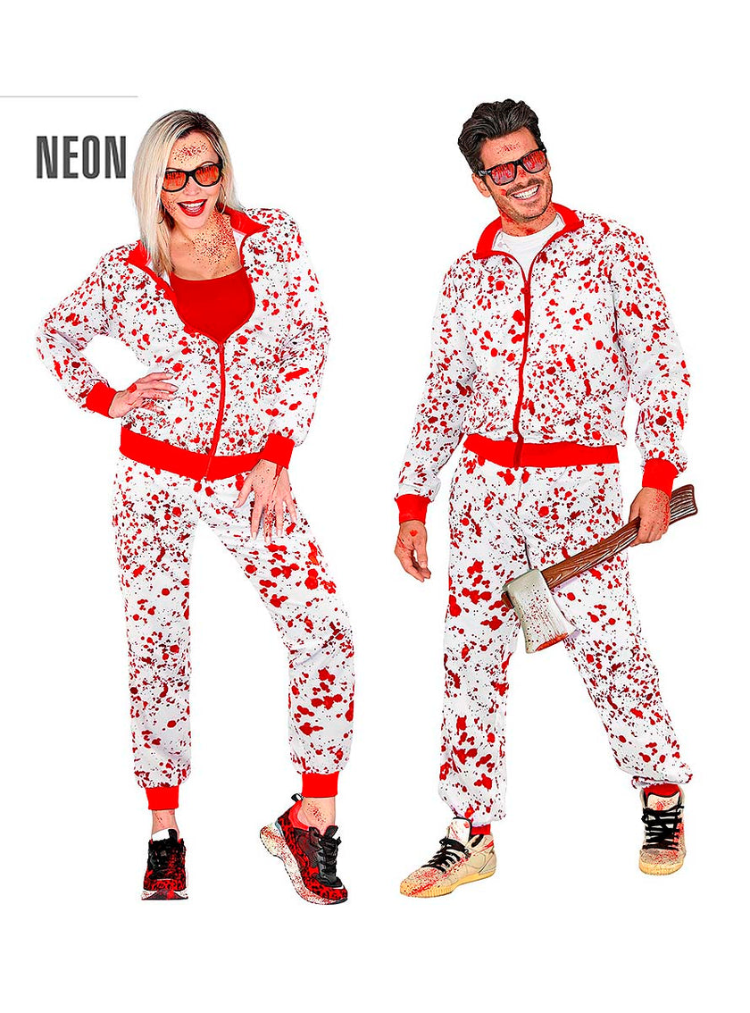 Déguisement survêtement assassin sanglant adulte