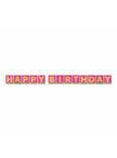 Guirlande Happy Birthday multicolore (33x33cm) - Bright Triangle