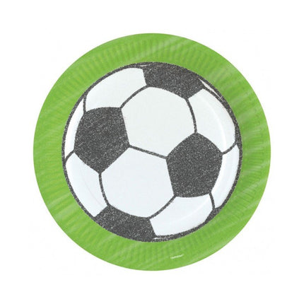 8 assiettes football (23 cm)