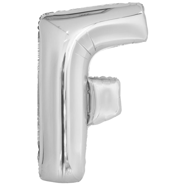Ballon lettre F argenté (86 cm)
