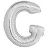 Ballon lettre G argenté (86 cm)