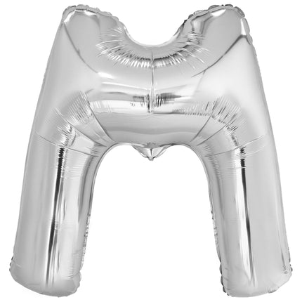 Ballon lettre M argenté (86 cm)