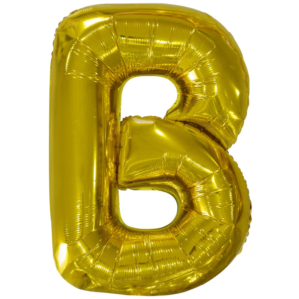 Ballon lettre B doré (86 cm)