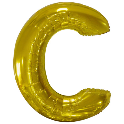 Ballon lettre C doré (86 cm)