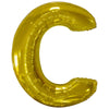 Ballon lettre C doré (86 cm)