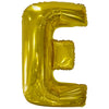 Ballon lettre E doré (86 cm)