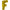 Ballon lettre F doré (86 cm)