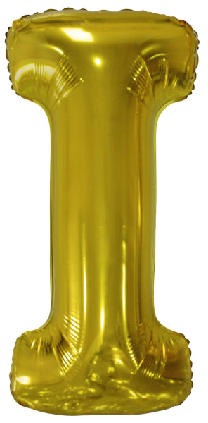Ballon lettre I doré (86 cm)