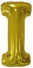 Ballon lettre I doré (86 cm)