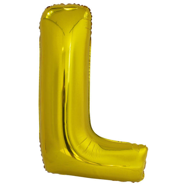 Ballon lettre L doré (86 cm)