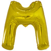 Ballon lettre M doré (86 cm)