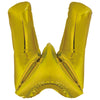 Ballon lettre W doré (86 cm)