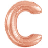 Ballon lettre C rose gold (86 cm)