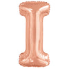 Ballon lettre I rose gold (86 cm)
