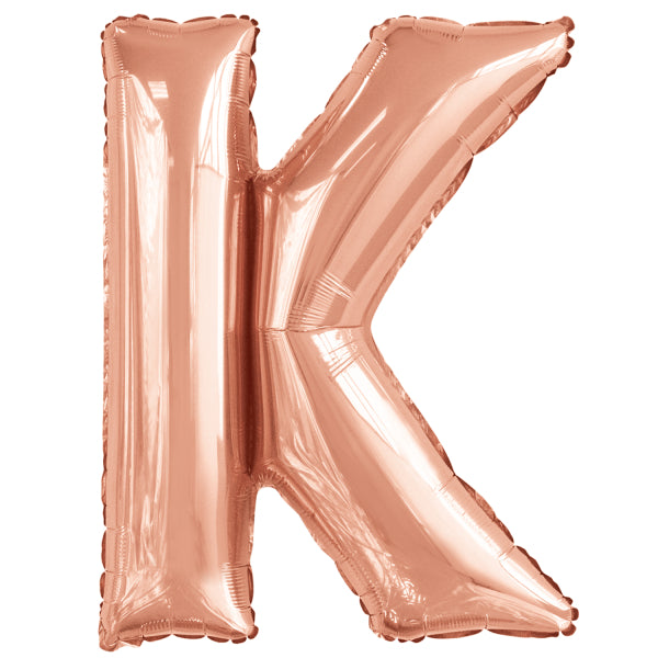 Ballon lettre K rose gold (86 cm)