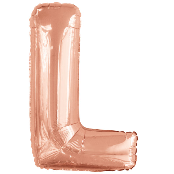 Ballon lettre L rose gold (86 cm)